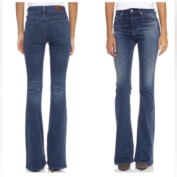 AG Jeans The Janis High Rise Flare Jeans. Size 27 and in perfect condition - Picture 1 of 9